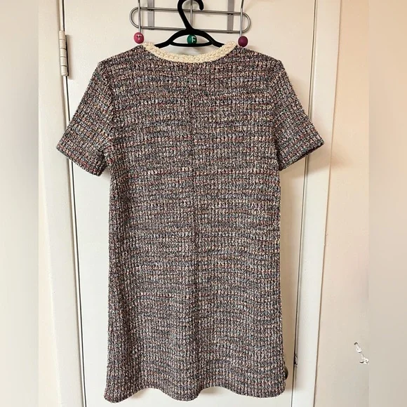 Zara straight shift dress with pearl neckline - Picture 7 of 7